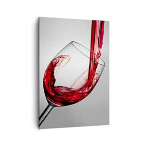 ARTTOR Lienzos decorativos Bebida vidrio vino Cuadro Sobre…