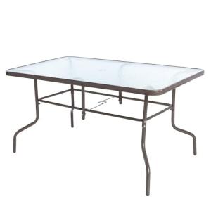 LOLAhome Mesa de jardín Classic de Cristal y Acero | De 150…