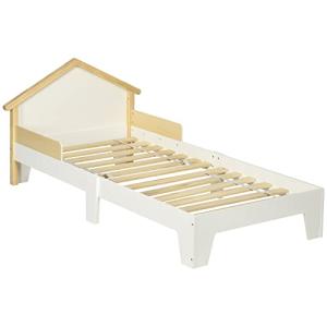 HOMCOM Cama infantil para Niños – Estructura de cama con ca…