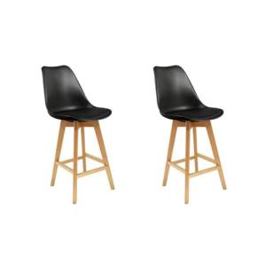 HOME DECO FACTORY The hd3506 Silla de Bar plástico Negra 48…