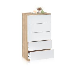duehome | Comoda de 5 Cajones para Dormitorio, Modelo Akari…