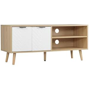 HOMCOM Mueble para TV Moderno Mesa para TV de Salón con 2 P…