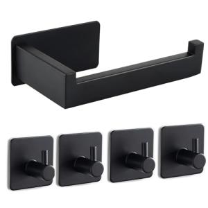 Portarrollos de Papel higiénico sin taladrar, Autoadhesivo,…