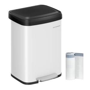 SONGMICS Cubo de Basura de Cocina, 50 L, Cubo de Basura de…