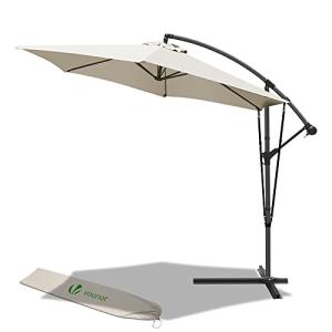 VOUNOT 300 cm Parasol Excentrico, Sombrilla de Jardín con M…