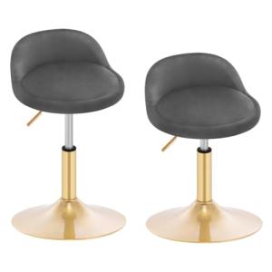 WOLTU Taburetes Giratorio, Juego de 2 Taburetes Bajos con R…