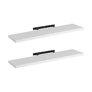 LOLAhome Set de 2 estantes de Pared flotantes de MDF Blanco…