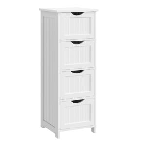 WOLTU Armario de baño, Mueble Auxiliar Baño, con 4 cajones,…