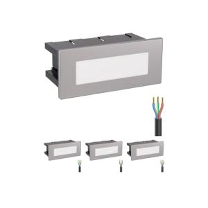 ledscom.de 4 LED luz de escalera/plafón empotrado para inte…