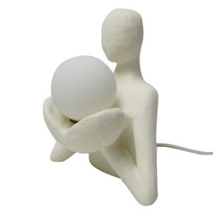 BY SIGRIS Lámpara de Sobremesa Figura Humana Bohemio Blanco