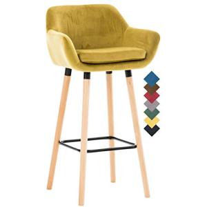 CLP Taburete Grant Tapizado En Terciopelo Estilo Velvet con…