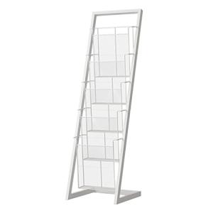 Revistero metálico de 4/5 Niveles con Base Ancha, cestas pa…