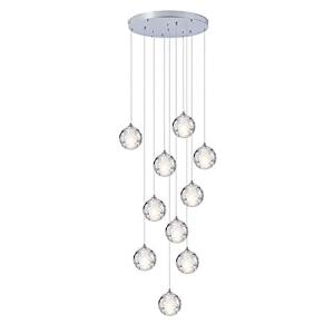 Lámpara de araña de cristal con forma de burbuja para loft,…