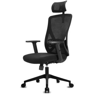 Durrafy Silla Oficina Ergonómica, Silla de Escritorio con R…