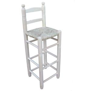 Sillas y Mesas Peña Taburete Alto con Respaldo Asiento Enea…