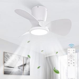 Ateroll Ventilador de Techo con Luz, 60CM, LED Regulable 3C…