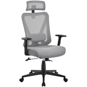 Yaheetech Silla de Oficina Ergonomica Silla Reposabrazo Rep…