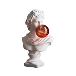 MCAOAL Estatua de busto griego de burbujas que sopla, diver…