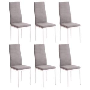 M1C - Pack 6 Sillas de Comedor Yuri, Respaldo y Asiento tap…