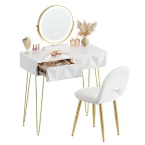 EUGAD Tocador Maquillaje con Espejo y Luz LED, Iluminación…