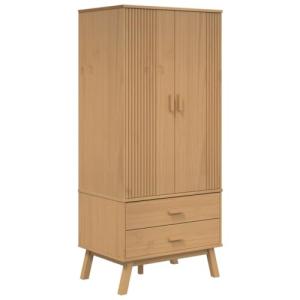 vidaXL Armario Olden Madera Maciza de Pino marrón 76,5x53x1…