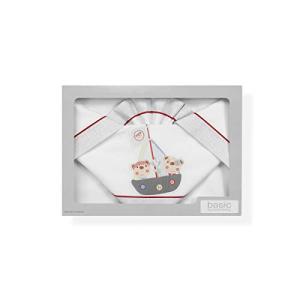 INTERBABY - Juego de sábanas para minicuna Pirata Blanco Gr…