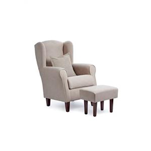 Sillonea - Sillón Orejero Roma con Puff/reposapies, butaca…