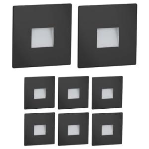 ledscom.de 8 LED luz de escalera/luz de pared empotrada FOW…