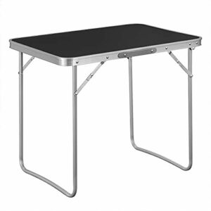 WOLTU Mesa de Camping Plegable de Aluminio y MDF Mesa de pí…