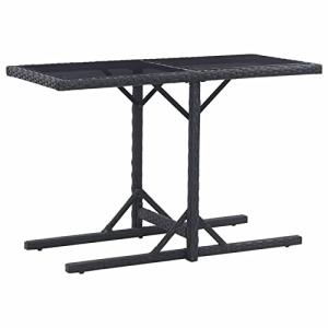 KLINGSBO mesa auxiliar, negro/vidrio incoloro, 49x62 cm - IKEA