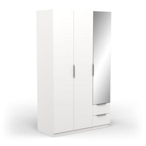Demeyere 391369 Vestidor con Espejo y Armario Moderno 3 Pue…