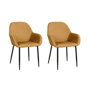 HOME DECO FACTORY Giulia – Lote de 2 sillones de Terciopelo…