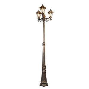 QAZQA Clásico/Antiguo Farol antiguo exterior dorado 3-luces…