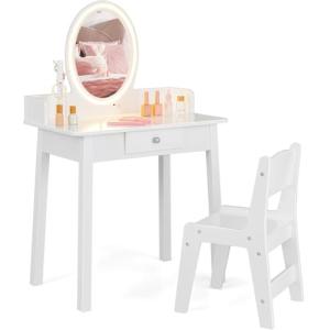 RELAX4LIFE 2 en 1 Tocador de Maquillaje Niña con Espejo Ext…