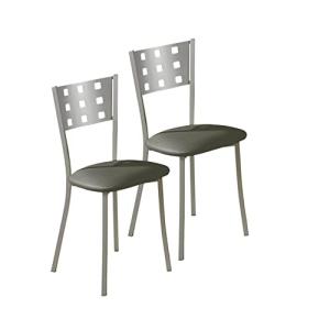ASTIMESA SCMCGR Dos sillas de Cocina, Metal, Grafito, Altur…
