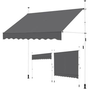 Yaheetech Toldo Manual Retractil para Balcón con Manivela 2…