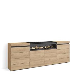 Skraut Home | Cómoda, Cajonera | Mueble Auxiliar | 214x75x3…