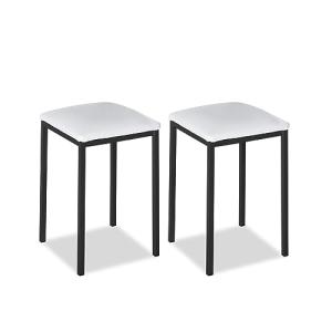 ASTIMESA Silla de Cocina Metálica con Respaldo Abierto, Bla…