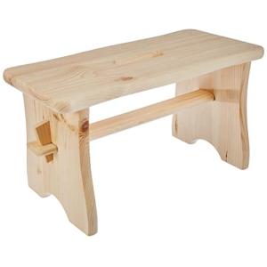 Zeller 13130 Reposapiés, Madera, Marrón, 39x19x21 cm