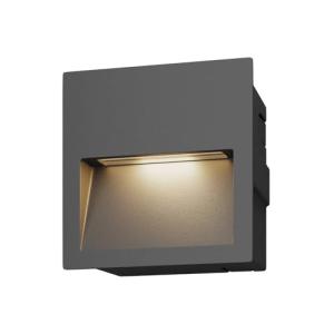 LED Lámpara de pared exterior 'Loya' (Moderno) en Negro hec…