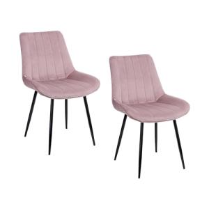 Baroni Home Juego de 2 Sillas Modernas de Terciopelo y Pata…