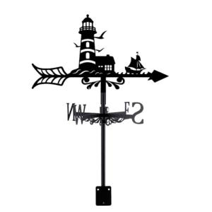 SUPERDANT Veleta de faro, veleta de metal, para jardín, gra…