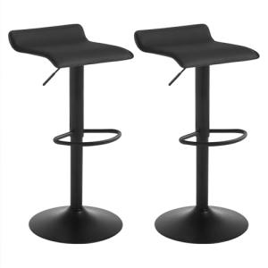 WOLTU 2X Taburetes Cocina Giratorios 360°, Taburetes Bar de…