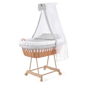 WALDIN Cuna Moisés, XXL, 9 Colores a Elegir, Blanco/Puntos…