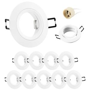 Doughelec Foco Empotrable GU10 Aluminio Blanco Downlight LE…