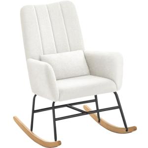 SONGMICS HOME Silla Mecedora, con Reposabrazos, Reclinable,…