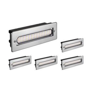 ledscom.de 5 LED luz de escalera/plafón empotrable para int…