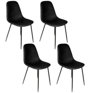 HOME DECO FACTORY, HD66341, Juego de 4 sillas, Modelo ámbar…