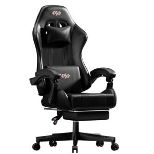 HLFURNIEU Silla Gaming Ergonómica, Silla Gamer con Reposapi…