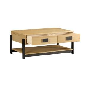 Vep Home - Mesa de Centro con 2 Cajones y Balda Inferior -…